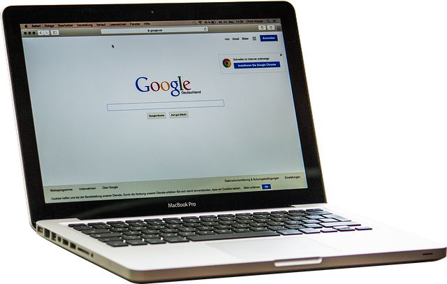 Google na notebooku